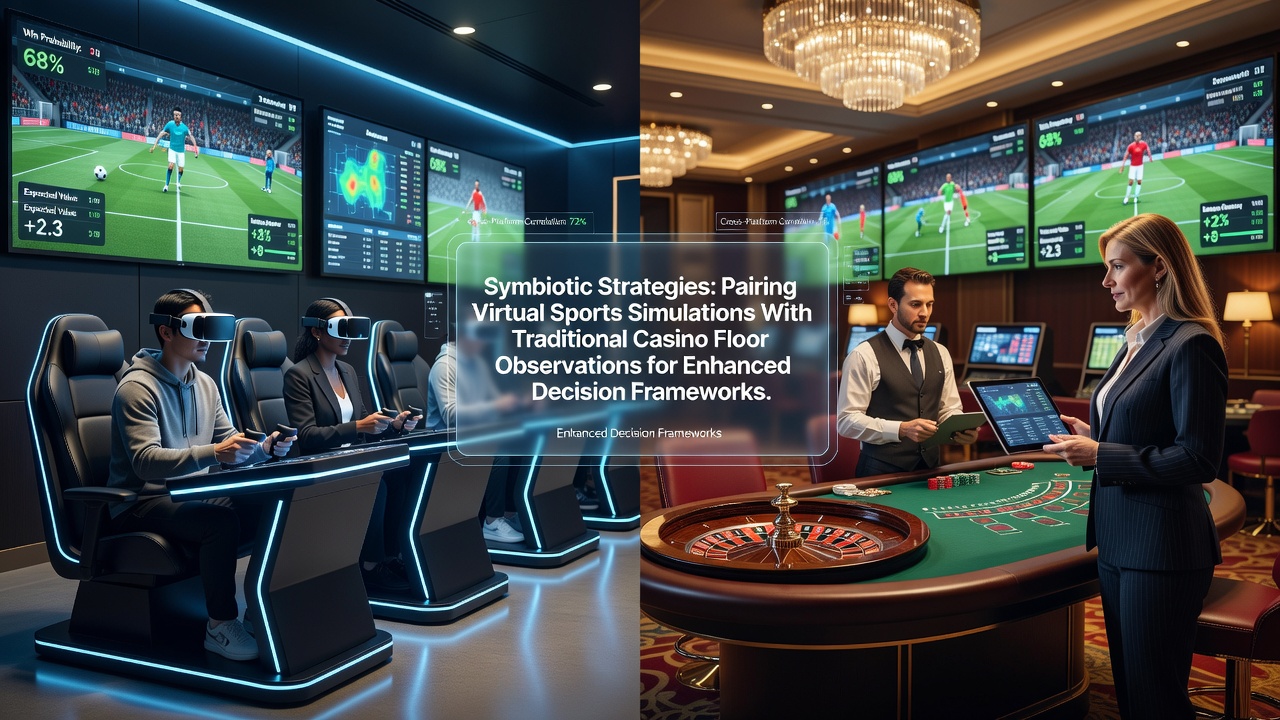 Virtual sports simulation interface displayed alongside casino floor activity logs