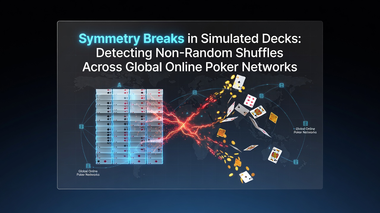 Visualization of card deck symmetry analysis in online poker simulation software