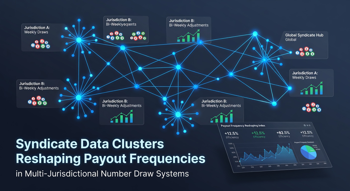 Visualization of syndicate data clusters analyzing number draw patterns across multiple lottery jurisdictions