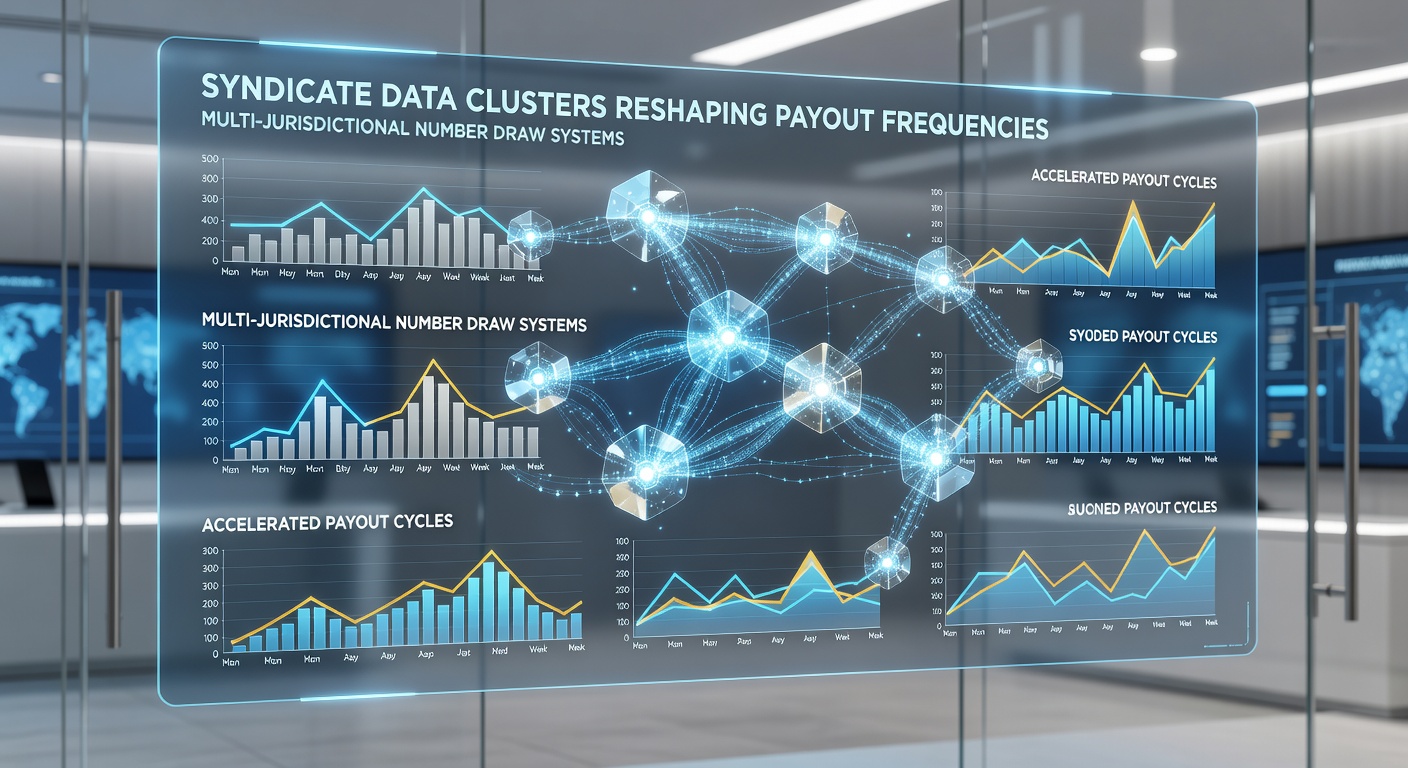 Chart displaying payout frequency changes in multi-jurisdictional lotteries linked to data cluster activity