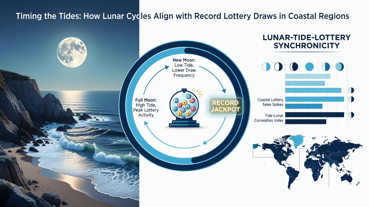 Tide chart overlay with lottery draw calendar from a coastal monitoring station